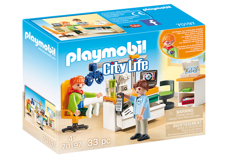 PLAYMOBIL 70197 - CABINET D'OPHTALMOLOGIE