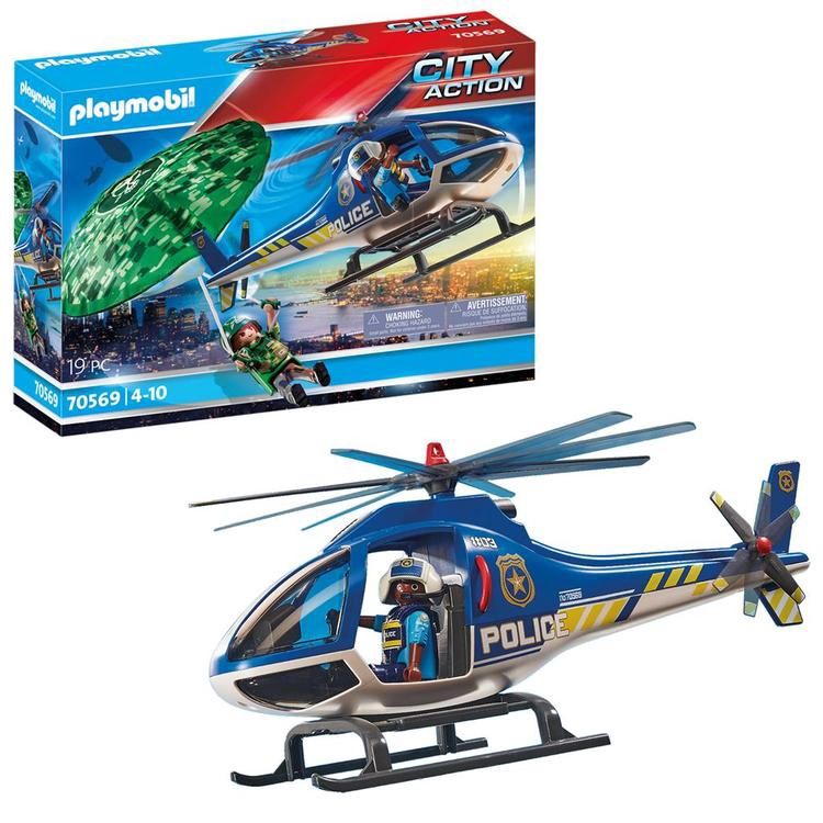 PLAYMOBIL 70569 - HÉLICOPTÈRE ET PARACHUTISTE