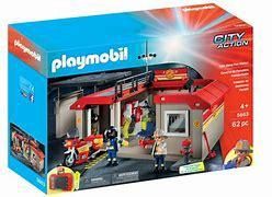 PLAYMOBIL 5663 - CASERNE POMPIER TRANSPORTABLE