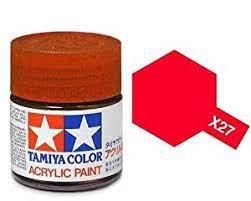 PEINTURE TAMIYA ROUGE CLAIR X-27