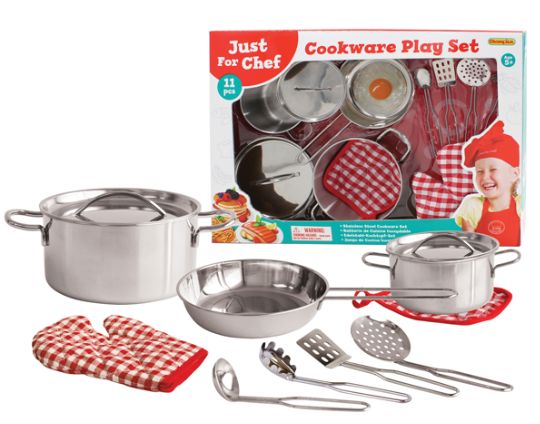 ENS. BATTERIE DE CUISINE INOX.