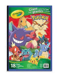 CRAYOLA PAGES GÉANTES À COLORIER - POKEMON