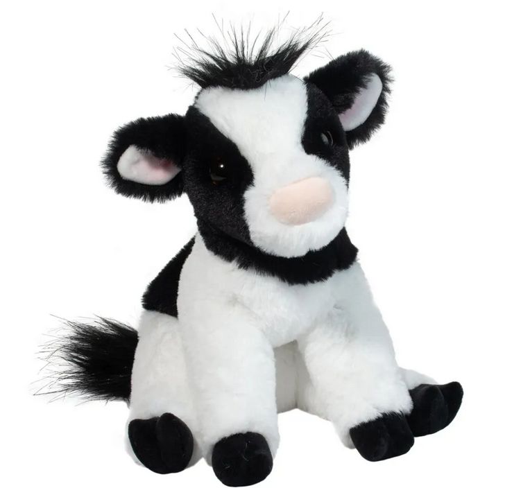 PELUCHE DOUGLAS - ELSIE LA VACHE BLANCHE ET NOIR