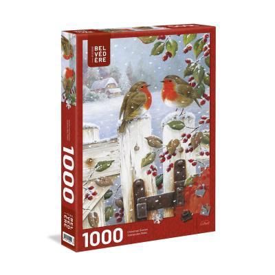 CASSE-TÊTE 1000 PIÈCES DE NOEL TREFL - CHARMANTS OISEAUX