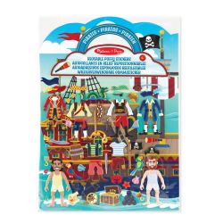 AUTOCOLLANTS RÉUTILISABLES RELIEFS: PIRATES