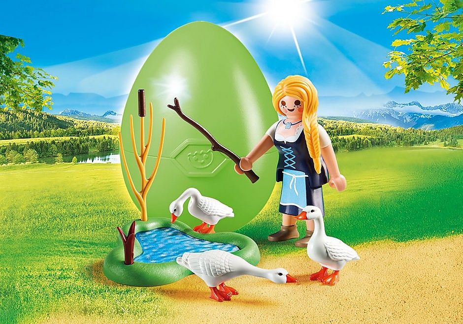 PLAYMOBIL 70083 - OEUF FILLE AVEC OIES