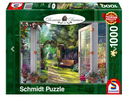 CASSE--TÊTE 1000 PIÈCES SCHMIDT - VUE SUR LE JARDIN ENCHANTÉ
