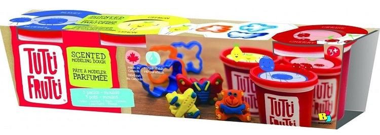 PÂTE À MODELER TUTTI FRUTTI - 3 POTS + MOULES