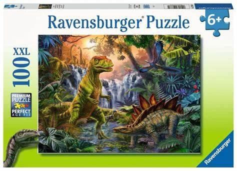 CASSE-TÊTE 100 PIÈCES RAVENSBURGER - OASIS DES DINOSAURES