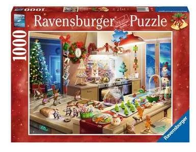 CASSE-TÊTE 1000 PIÈCES DE NOEL RAVENSBURGER - LES BONHOMMES EN PAIN D'ÉPICES