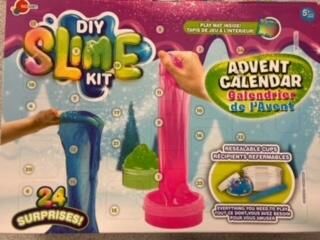 CALENDRIER DE L'AVANT AVEC SLIME