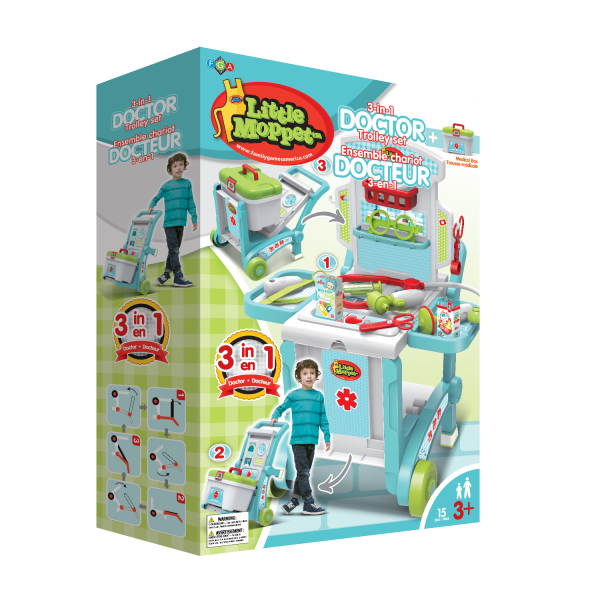 LITTLE MOPPET - CHARIOT MÉDICAL 3 EN 1