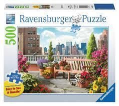 CASSE-TÊTE 500 PIÈCES XL RAVENSBURGER - JARDIN SUR LE TOIT