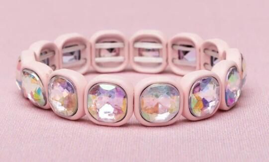 BRACELET SWIFTIE EN PIERRE PRÉCIEUSE ROSE