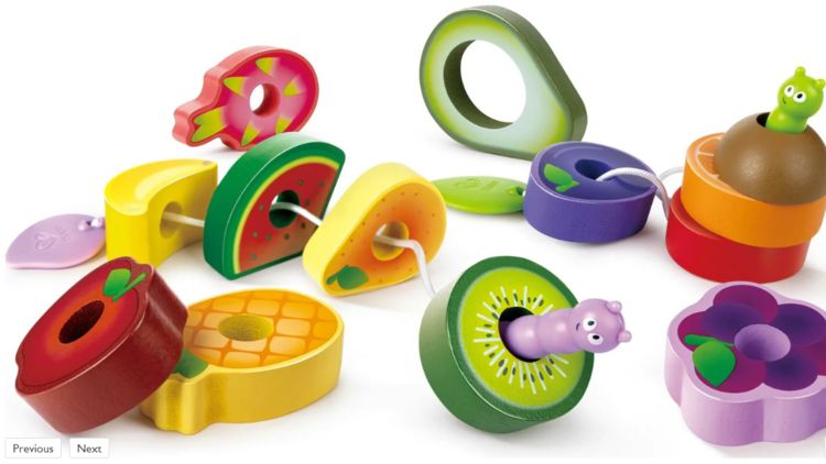 ENSEMBLE FESTIN DE FRUITS CHENILLE