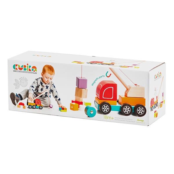 CUBIKA - CAMION GRUE EN BOIS