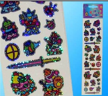 AUTOCOLLANTS GUERRIER-ROBOT