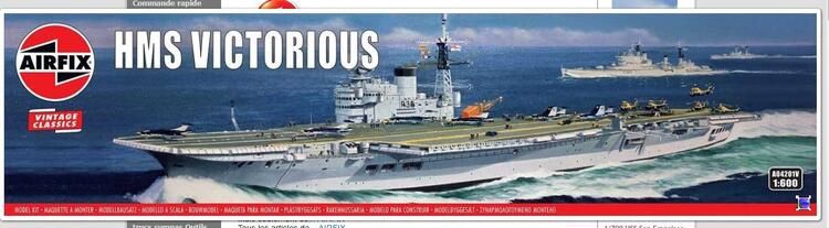 MODÈLE À COLLER HMS VICTORIOUS (1:600)