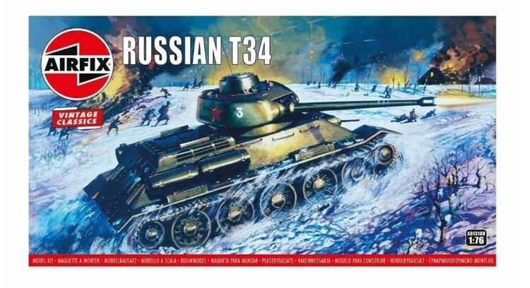 MODÈLE À COLLER RUSSIAN T-34 TANK (1:76)