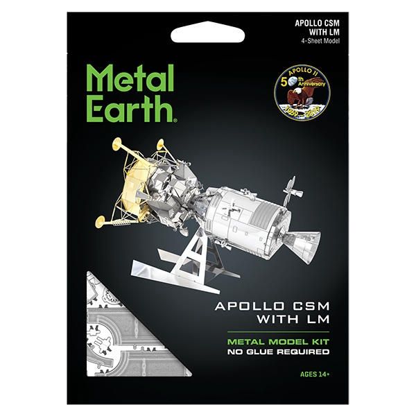 METAL EARTH: APPOLLO CSM AVEC MODULE LUNAIRE