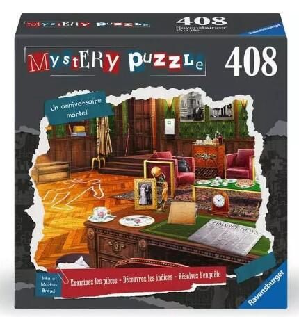 CASSE-TÊTE 408 PIÈCES D'ÉVASION RAVENSBURGER- UN ANNIVERSAIRE MORTEL