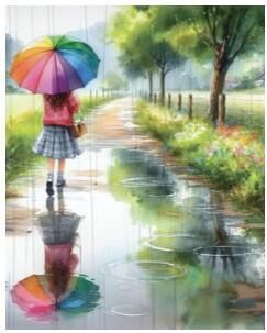 BRODERIE DE DIAMANT JACAROU - IT'S RAINING AGAIN