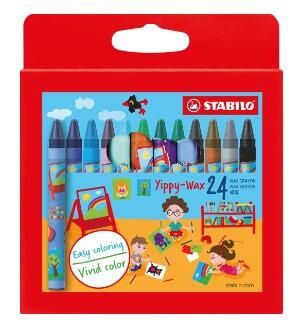 STABILO - 24 CRAYONS DE CIRE YIPPY-WAX