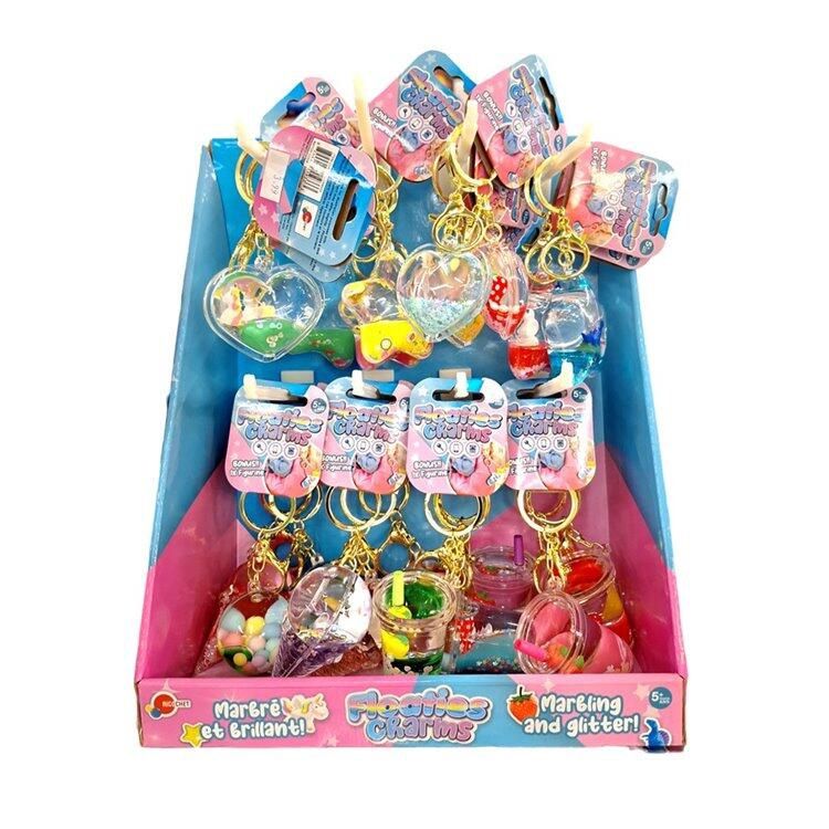 PORTE-CLÉ AVEC CHARMES FLOTTANTS