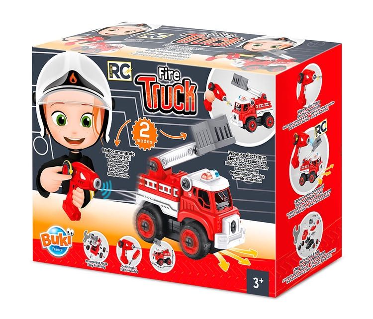 BUKI - TÉLÉGUIDÉ CAMION DE POMPIER 2 EN 1