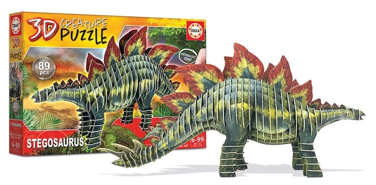 CASSE-TÊTE 3D 89 PIÈCES EDUCA - STEGOSAURUS