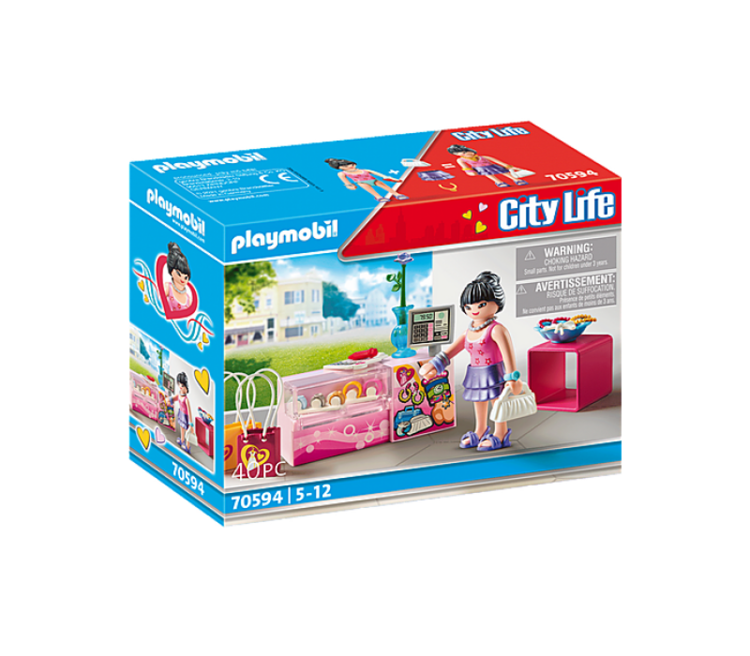 PLAYMOBIL 70594 - BOUTIQUE AVEC ACCESSOIRES DE MODE