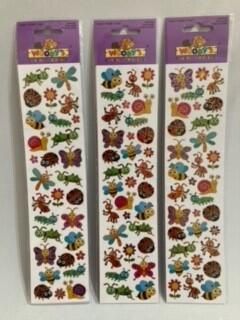 AUTOCOLLANTS WOODY'S - INSECTES DU JARDIN