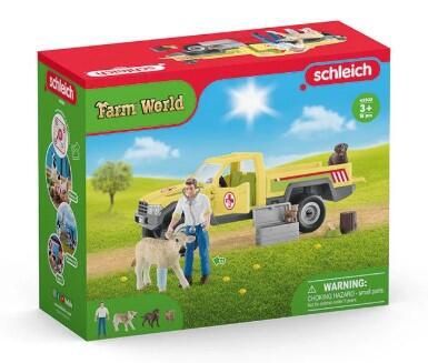 SCHLEICH 42503 - VÉTÉRINAIRE EN VISITE À LA FERME