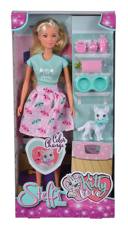 STEFFI LOVE (STYLE BARBIE) ET SON CHAT