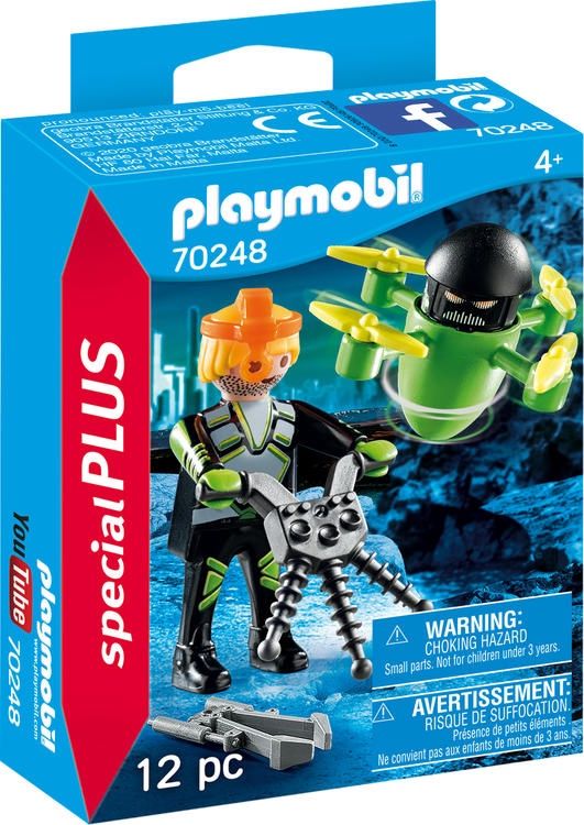 PLAYMOBIL 70248 - AGENT AVEC DRÔNE