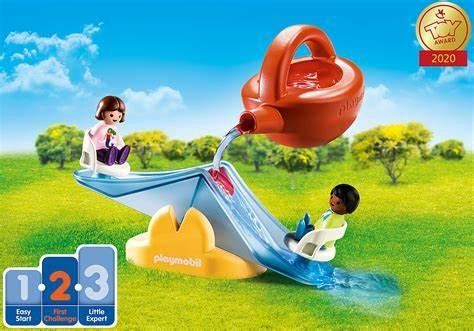 PLAYMOBIL 1-2-3 AQUA 70269 - BALANÇOIRE AQUATIQUE AVEC ARROSOIR