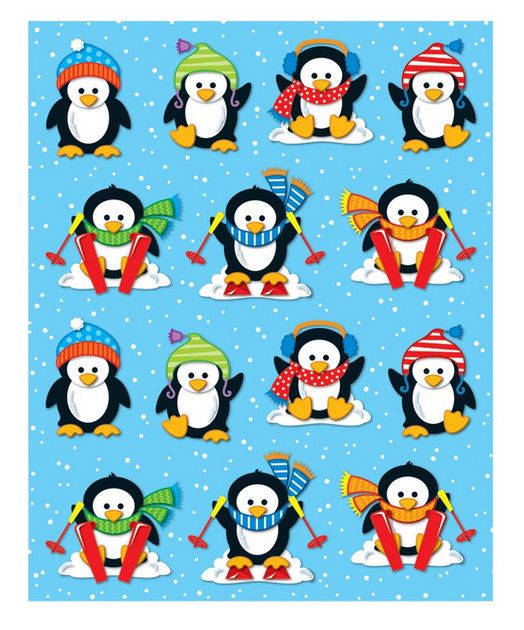 AUTOCOLLANT PINGOUINS