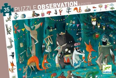Casse-tête 35 pièces observation Djeco - L'orchestre