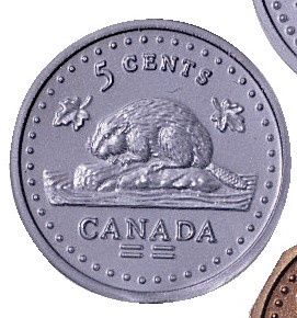 Ensemble de 100 pièces de monnaie de 5 sous