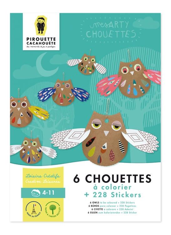 PIROUETTE CACAHOUÈTE - KIT CRÉATIF CHOUETTES