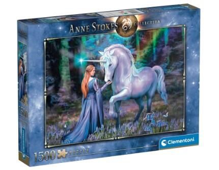 CASSE-TÊTE 1500 PIÈCES CLEMENTONI - ANNE STOKES: BOIS DE BLUEBELL