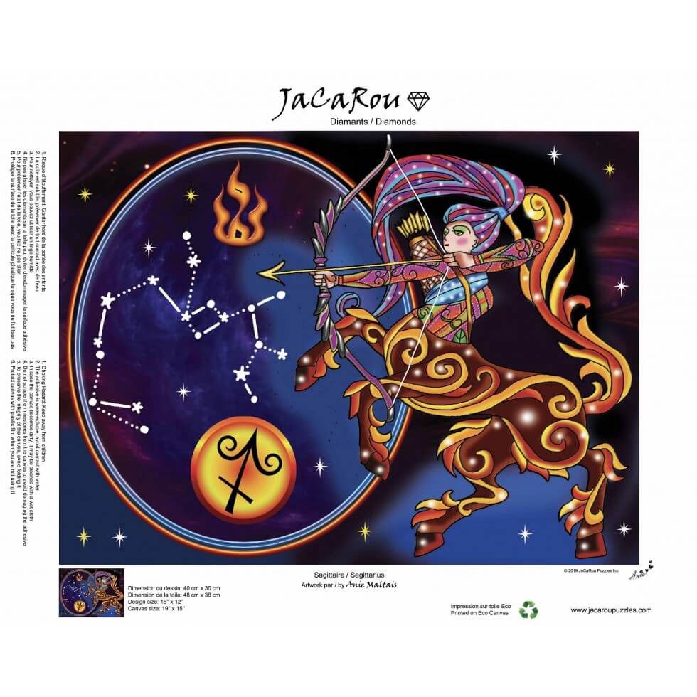 BRODERIE DE DIAMANTS JACAROU - SAGITTAIRE