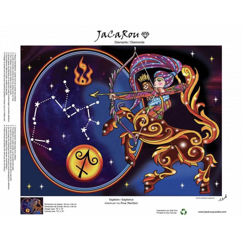 BRODERIE DE DIAMANTS JACAROU - SAGITTAIRE