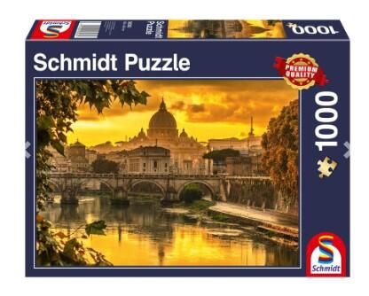 CASSE-TÊTE 1000 PIÈCES SCHMIDT - LUMIÈRE DORÉE SUR ROME