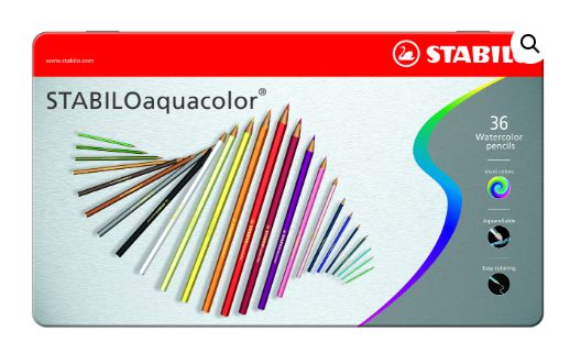 STABILO - 36 CRAYONS DE COULEUR AQUARELLABLES
