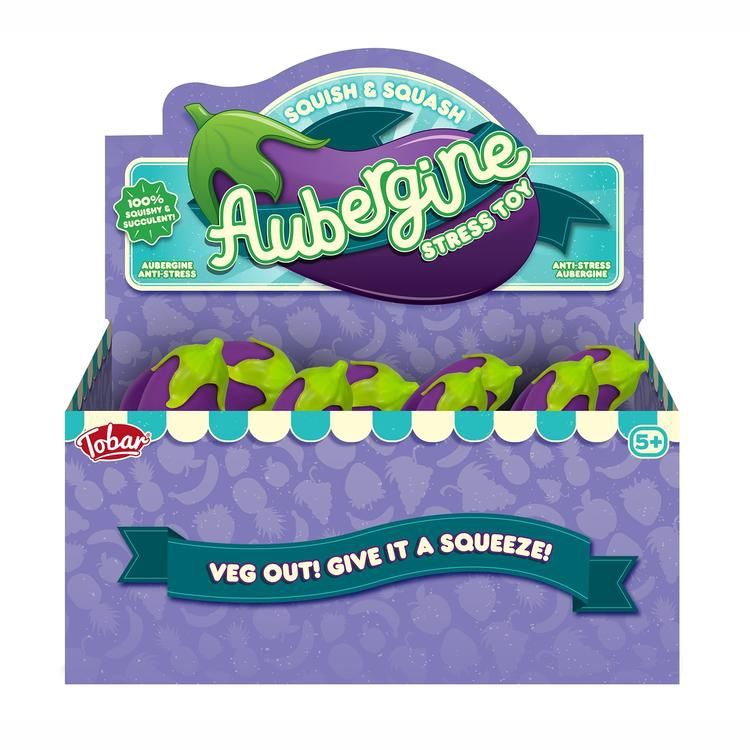 JOUET ANTI STRESS - AUBERGINE