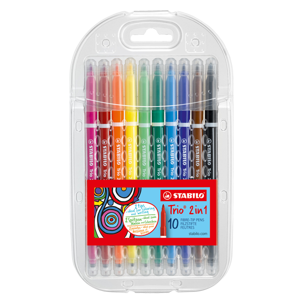 STABILO - 10 FEUTRES 2 POINTES