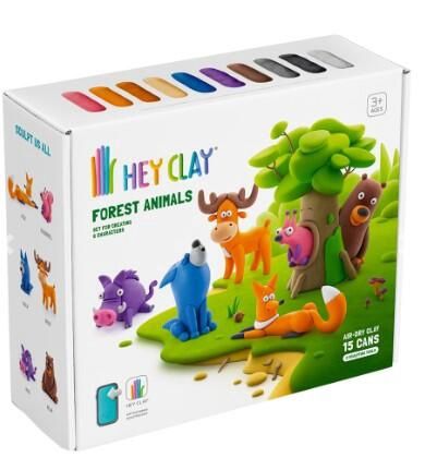 HEY CLAY ENSEMBLE D'ARGILE -  ANIMAUX DE LA FORÊT
