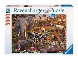 CASSE-TÊTE 3000 PIÈCES RAVENSBURGER - ANIMAUX DU CONTINENTS AFRICAIN