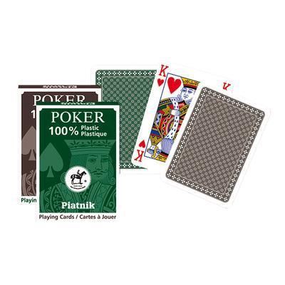 JEU DE CARTE 100% PLASTIQUE FORMAT POKER